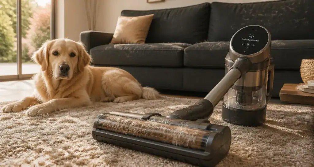 meilleur aspirateur sans fil poils animaux sur tapis