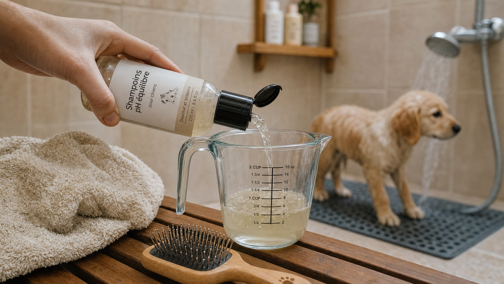 Meilleur shampoing chien : pH équilibré