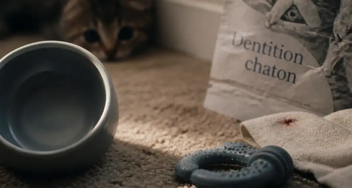 Mon chaton perd ses dents : dentition, symptômes et conseil