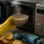 nettoyage micro onde vapeur citron