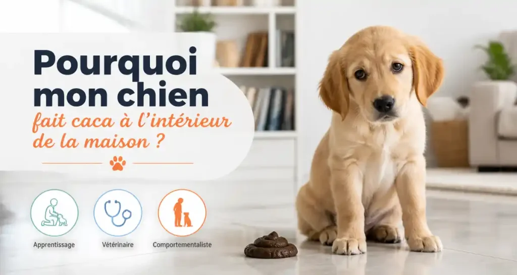 Pourquoi mon chien fait caca à l’intérieur de la maison ?