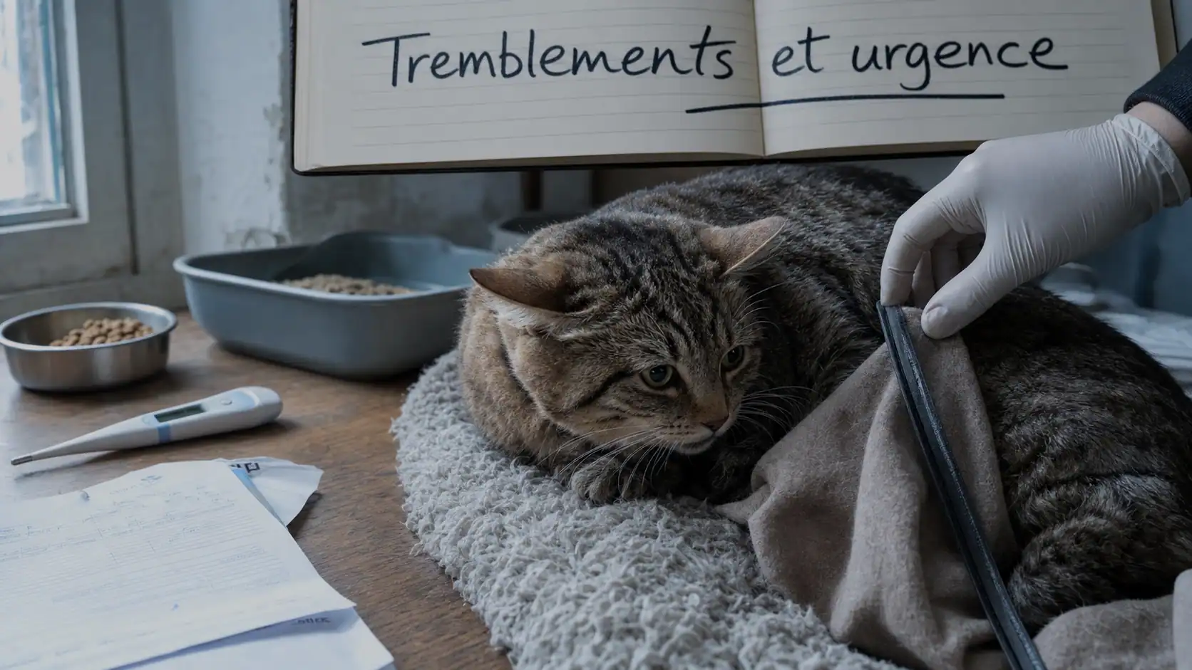 Chat qui tremble : froid, stress et urgence vétérinaire