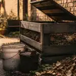 Compostage collectif : composteur partagé dans une cour d’immeuble