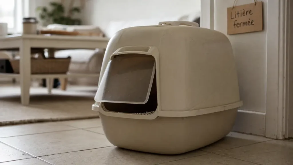 Litière fermée chat : capot, top-entry ou tamis, quel format limite vraiment les odeurs ?