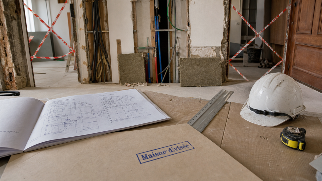 Maison divisée en 2 logements : chantier, permis et travaux