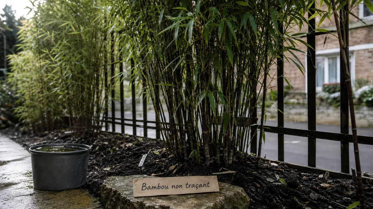 Bambou non traçant brise vue : haie dense et maîtrisée