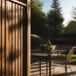 Claustra pour jardin en bois ajouré semi-occultant sur terrasse