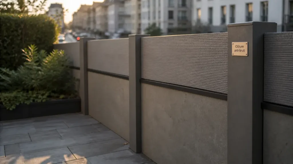 Clôture anti-bruit jardin : pourquoi 2 mètres, masse et continuité changent tout