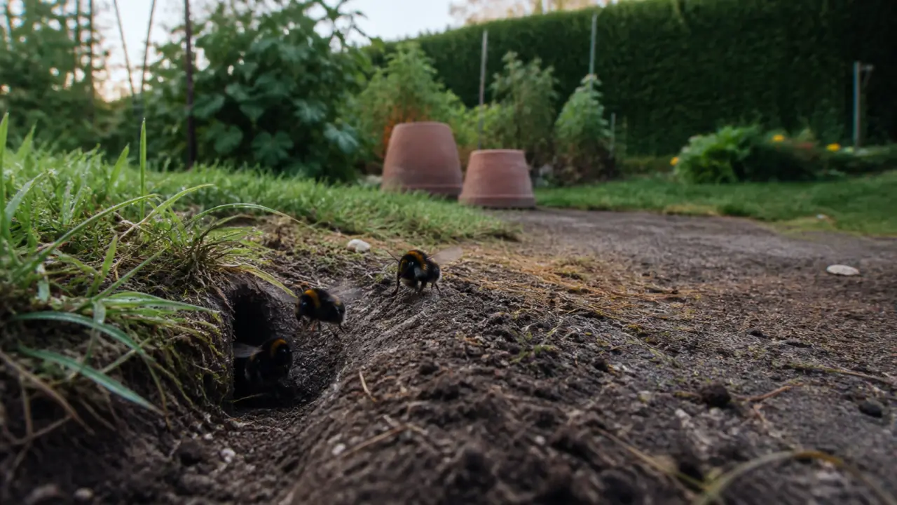 Nid de bourdon dans la terre que faire : bourdons près du trou