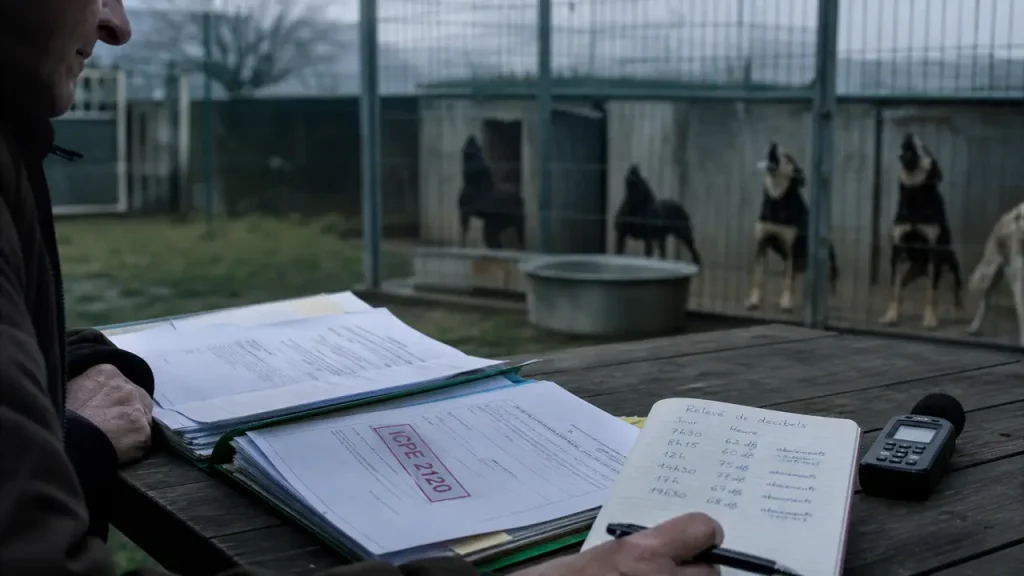 Élevage canin en voisinage : 100 mètres, 10 chiens et bruit à prouver