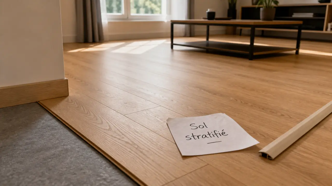 Revêtement de sol stratifié 8 mm en pièce humide, chêne clair