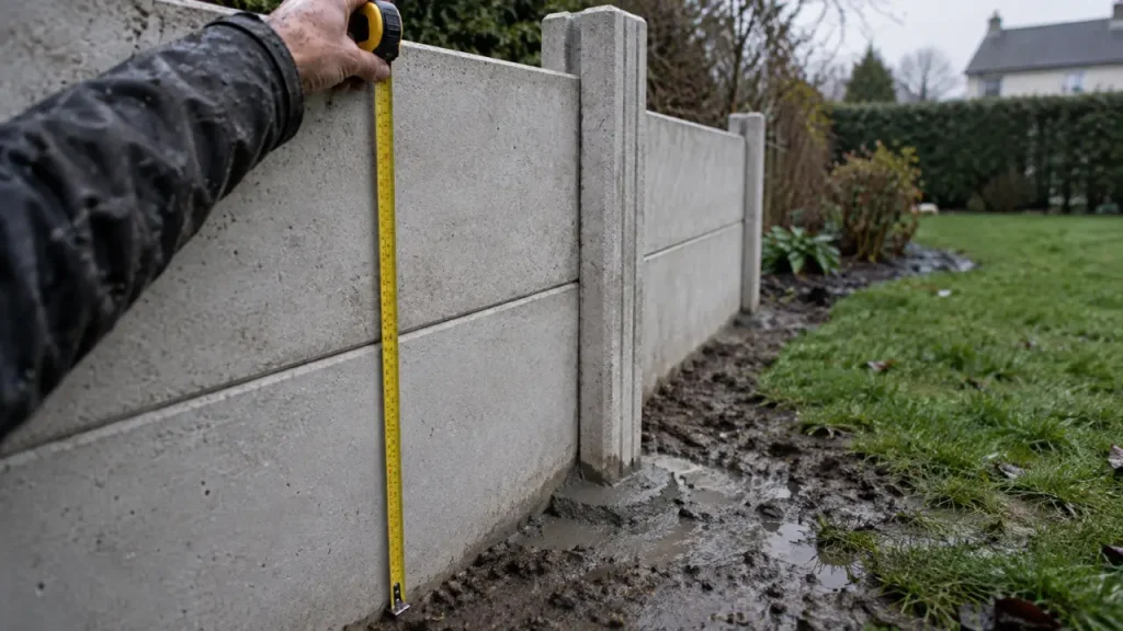 Clôture de jardin en béton : 4 plaques pour 2 m d’intimité, sans l’entretien du bois
