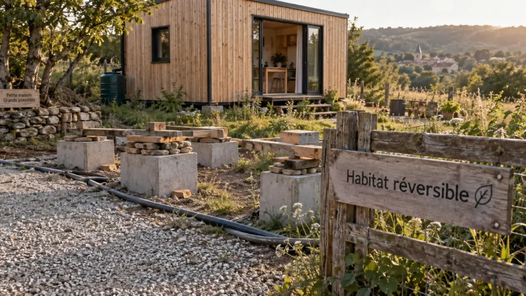 Habitat réversible : une maison démontable qui préserve le terrain