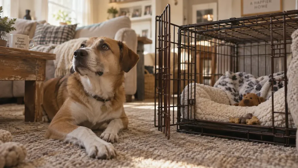 La bonne cage pour chien à la maison dépend du gabarit, du matériau et de l’apprentissage