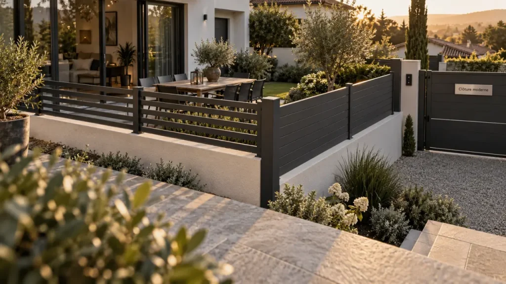 Clôture de jardin moderne : l’erreur qui transforme l’intimité en mur étouffant