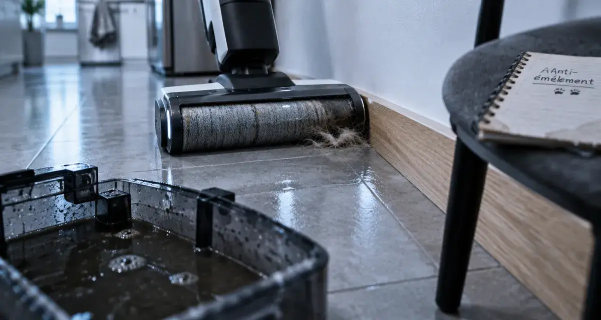 Meilleur aspirateur laveur poils animaux : rouleau anti-emmêlement